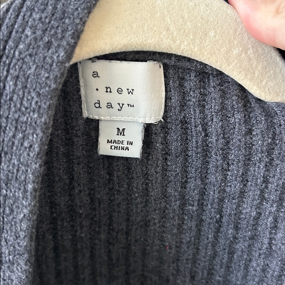 A New Day Charcoal Ribbed Cardigan - Picture 2 of 2